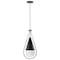 Nuvo Admiral 1-Light Pendant 10 in. Matte Black and Brushed Nickel White Opal Glass 60/7913 - alternate 5